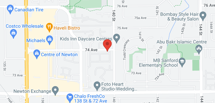 map of 43 13990 74 AVENUE